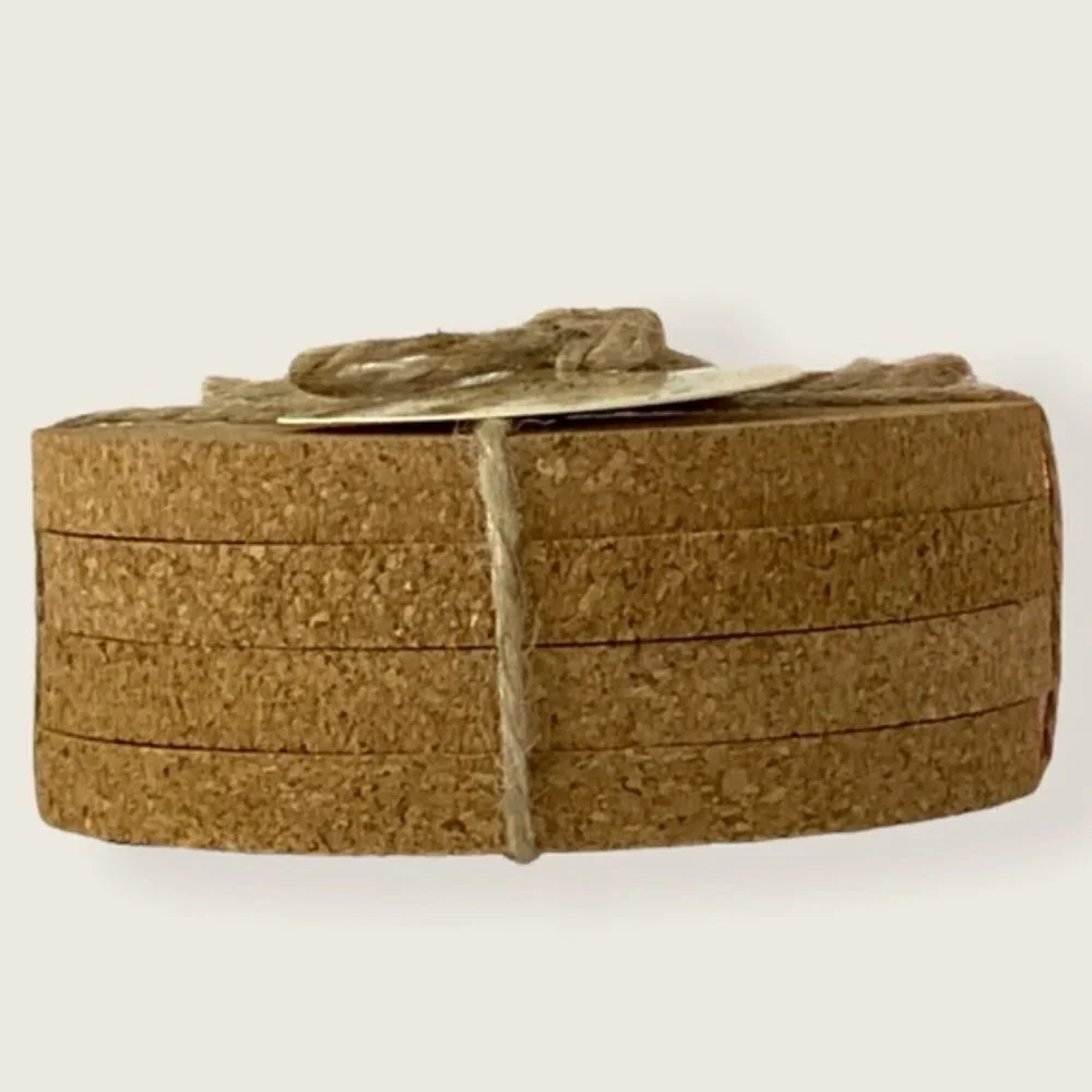Cork Coasters Set of 4 Rae Dunn Font Quotes Neutral By Manor House Market 4 inch - Picture 4 of 9